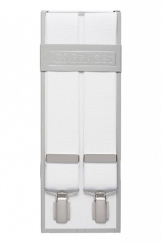 Plain White Trouser Braces